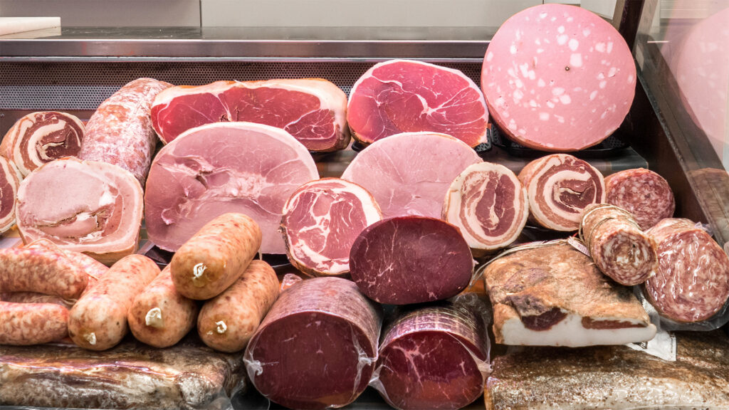 CONTERNO supermercato banco salumi e affettati