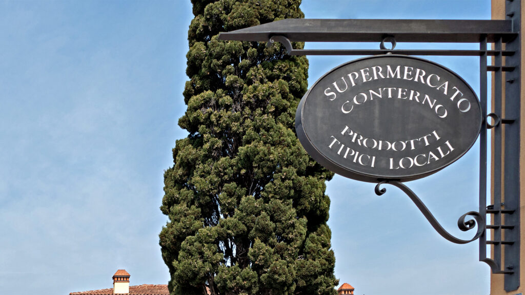 CONTERNO supermercato insegna esterna
