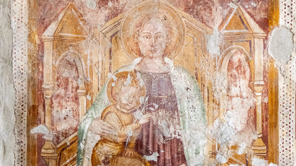 Madonna di San Felice a Illasi, provincia di Verona, affresco