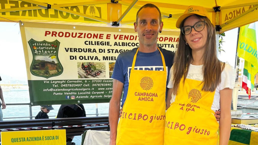 Salgaro Azienda Agricola ritratto dei titolai all'interno dello stand